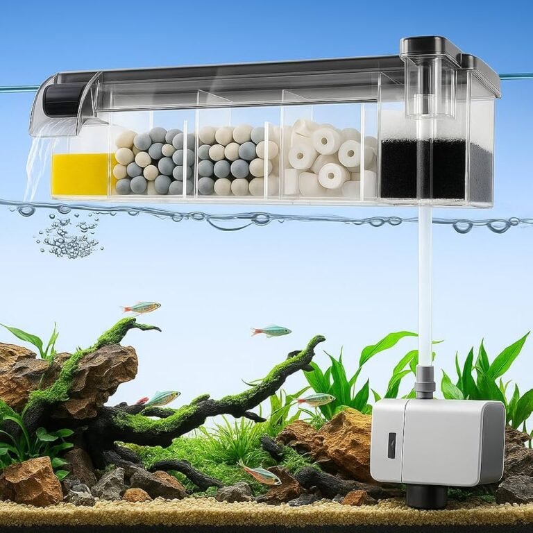 (EM) Blue Pet BL-774W Multi-Section Bio Top Filter ( 12W & 800L/h ...
