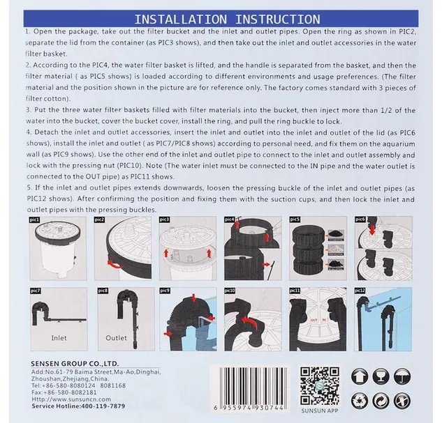 SunSun-HW5000-Filter-Installation