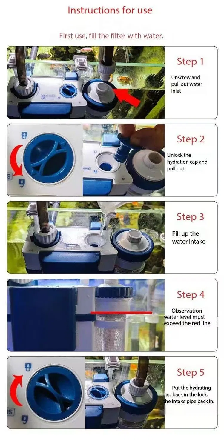 Sunsun-Ybf-500-External-Wall-Mounted-Filter-Fish-Tank-Canister-Filter