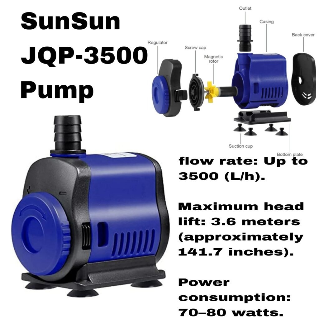 (KJJ) SunSun JQP-3500 Pump (80W & 3500 L/h) – SNK Aqua Pets | Live ...