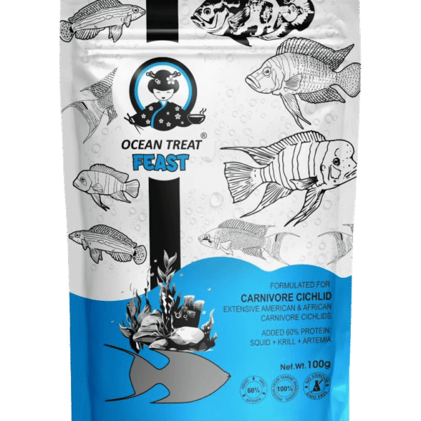 (DCC) CARNIVORE CICHLID  (FEAST-OCEAN TREAT) (100g)